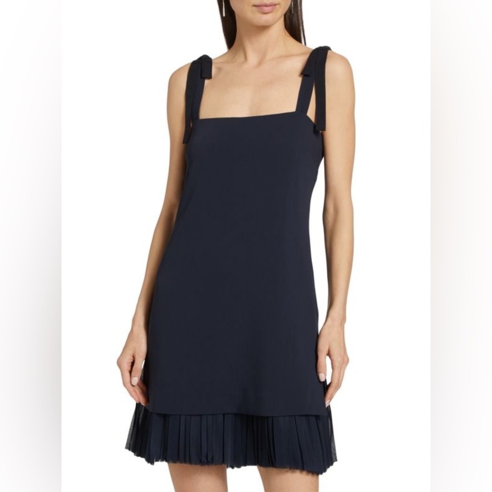 CINQ À SEPT
Imani Pleated Crepe Minidress